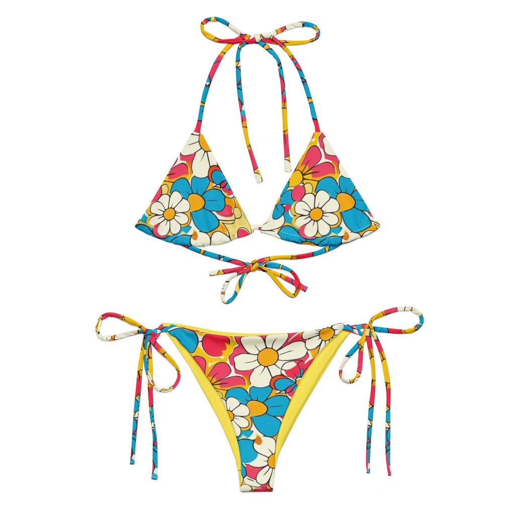 Yeehaw Flower Child Retro String Bikini
