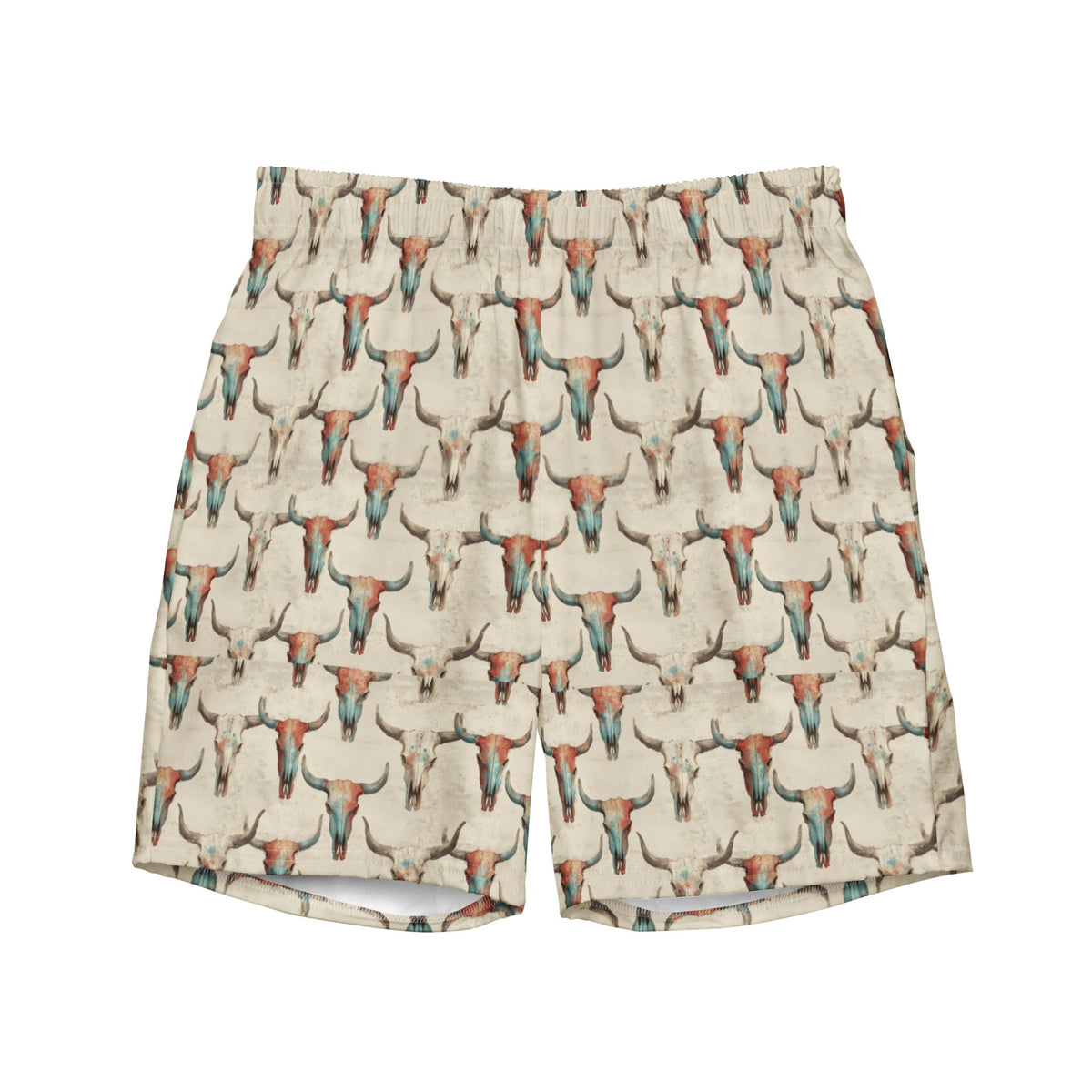 Baha Ranch Bullhead Skull Swim Trunks