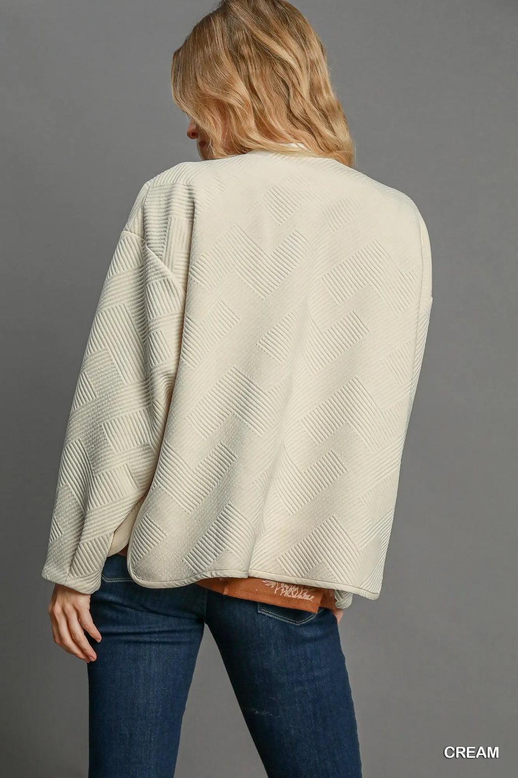 Garden Naked Umgee Textured Jacquard Jacket
