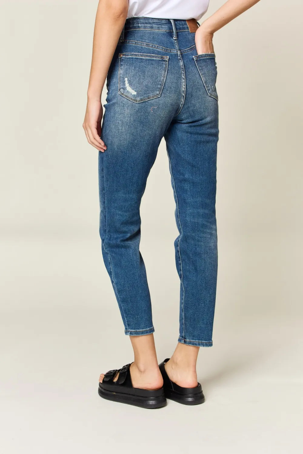 Garden Naked Judy Blue Full Size Tummy Control High Waist Slim Jeans