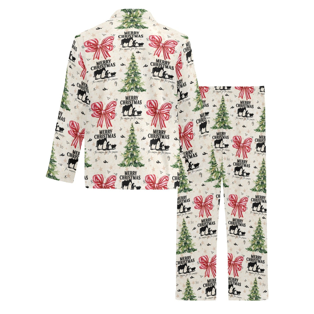 Praying Cowboy Christmas Men's Pajamas Set