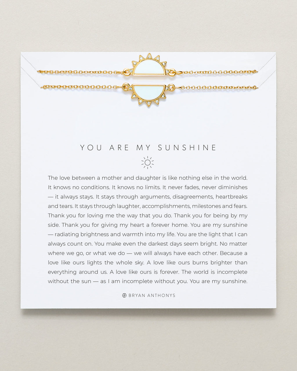 You Are My Sunshine Bracelet Set