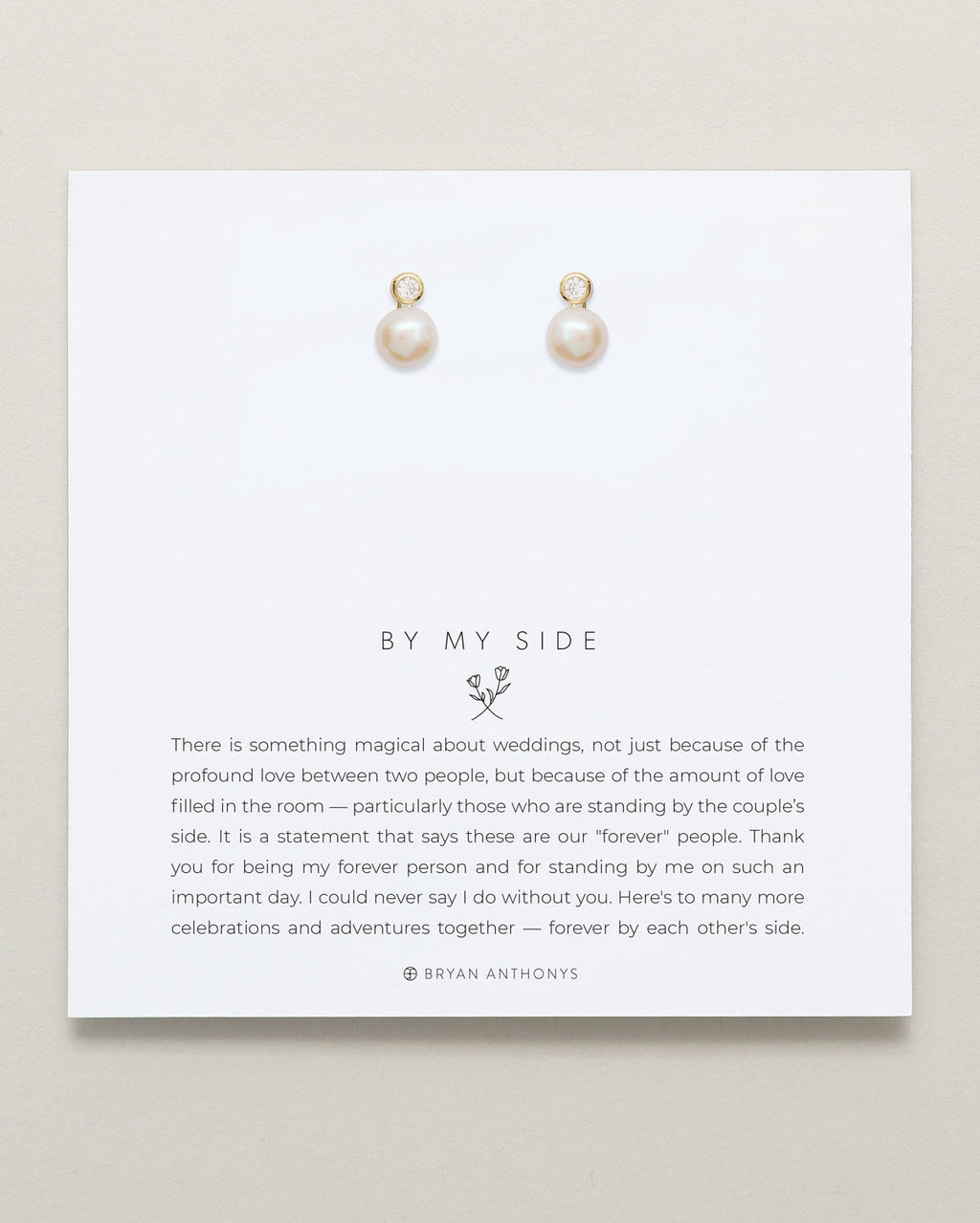 By My Side Pearl Studs