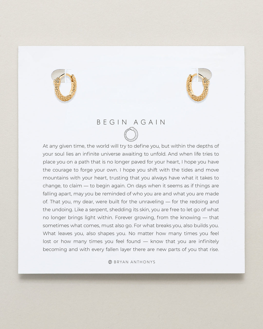 Begin Again Mini Hoop Earrings