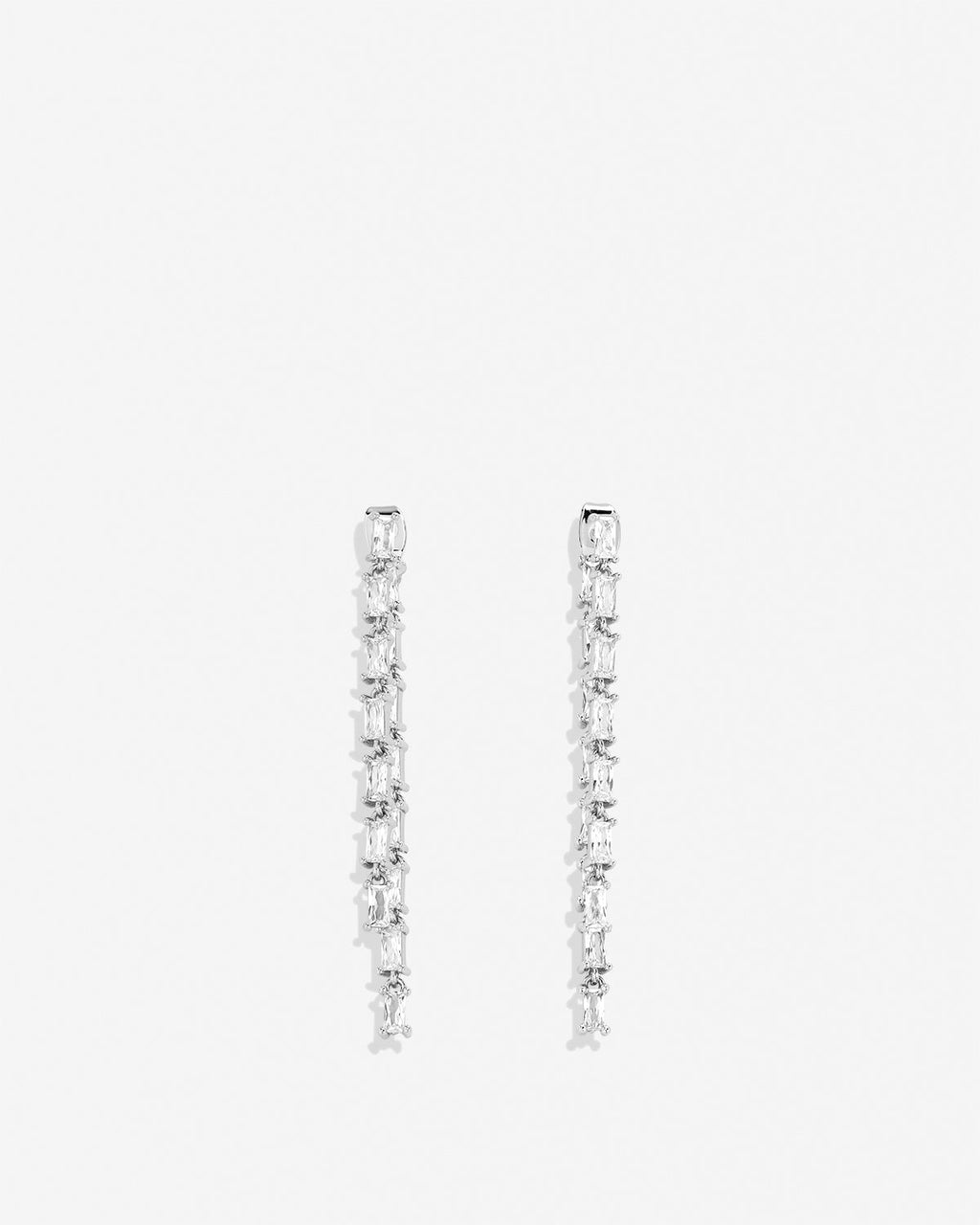 By My Side Baguette Chandelier Earrings