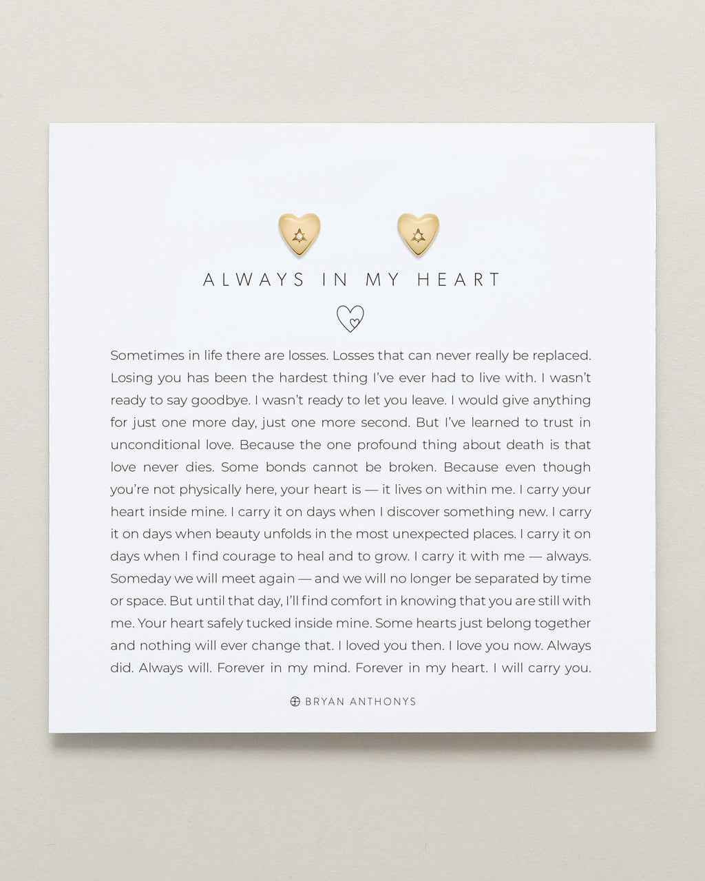 Always In My Heart Icon Stud Earrings