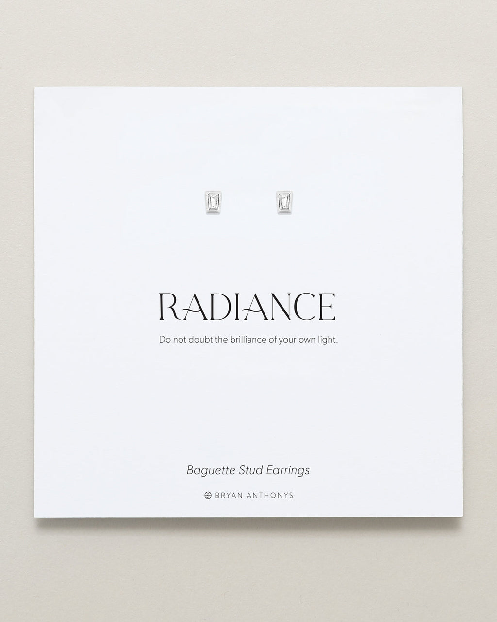Radiance Baguette Stud Earrings