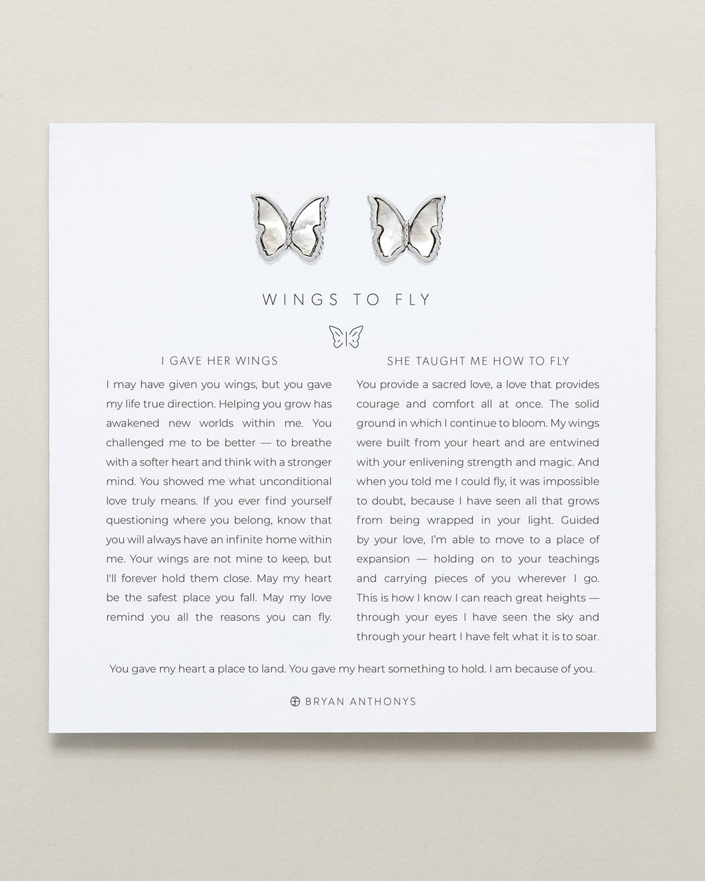 Wings to Fly Stud Earrings