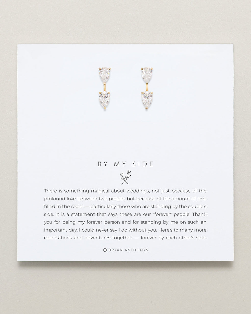 By My Side Pear Cut Ear Jackets