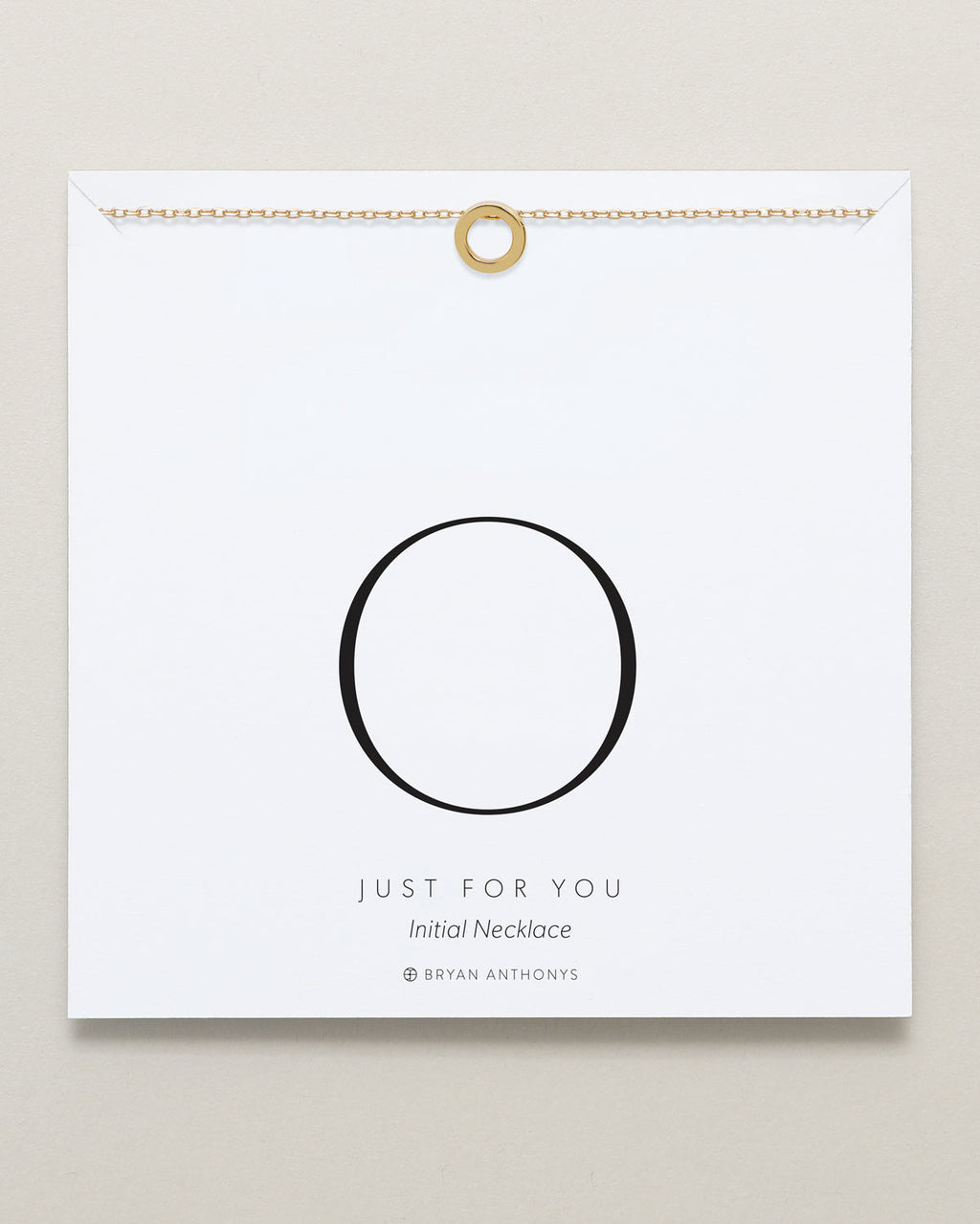 Just For You Initial Necklace — O