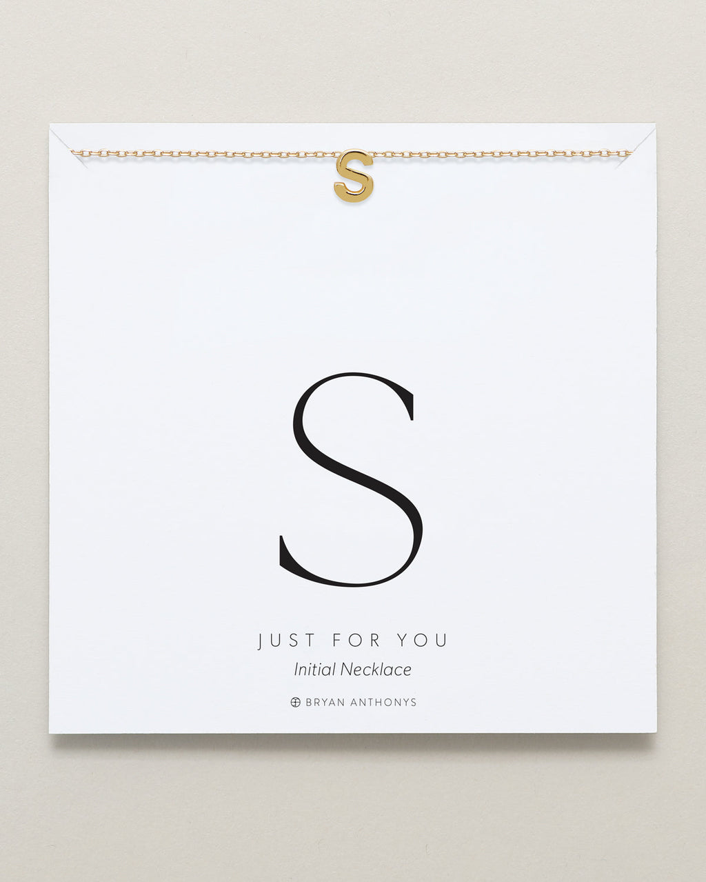 Just For You Initial Necklace — S