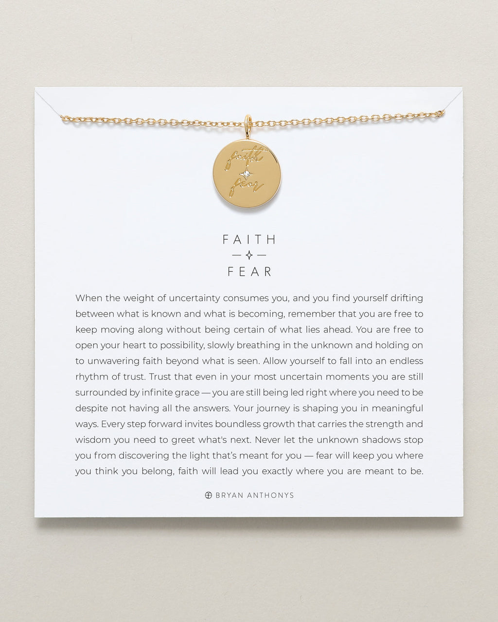 Faith Over Fear Necklace