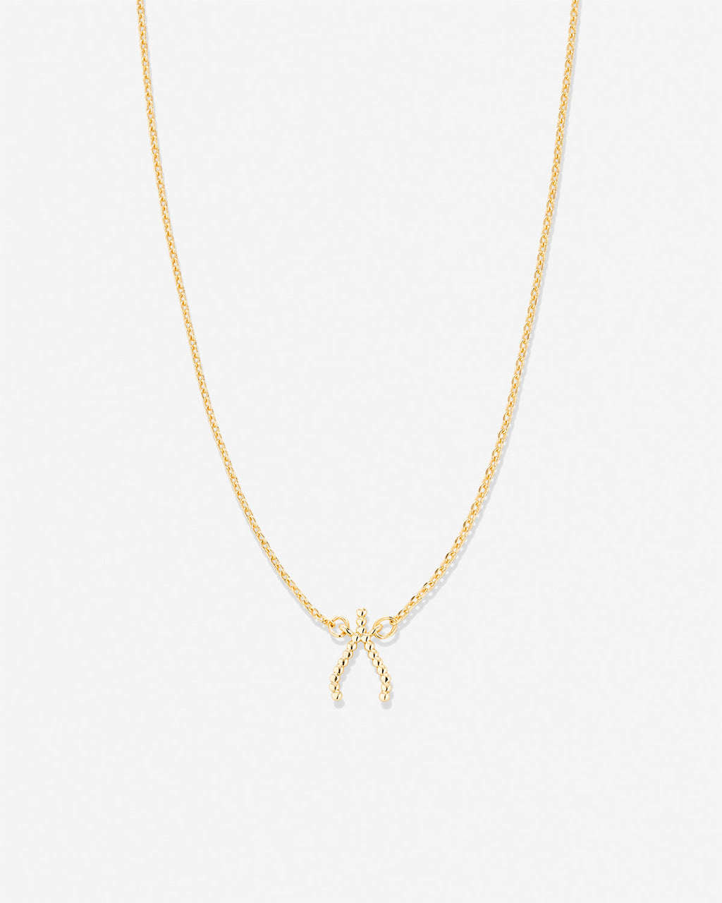 Just For Luck Wishbone Necklace