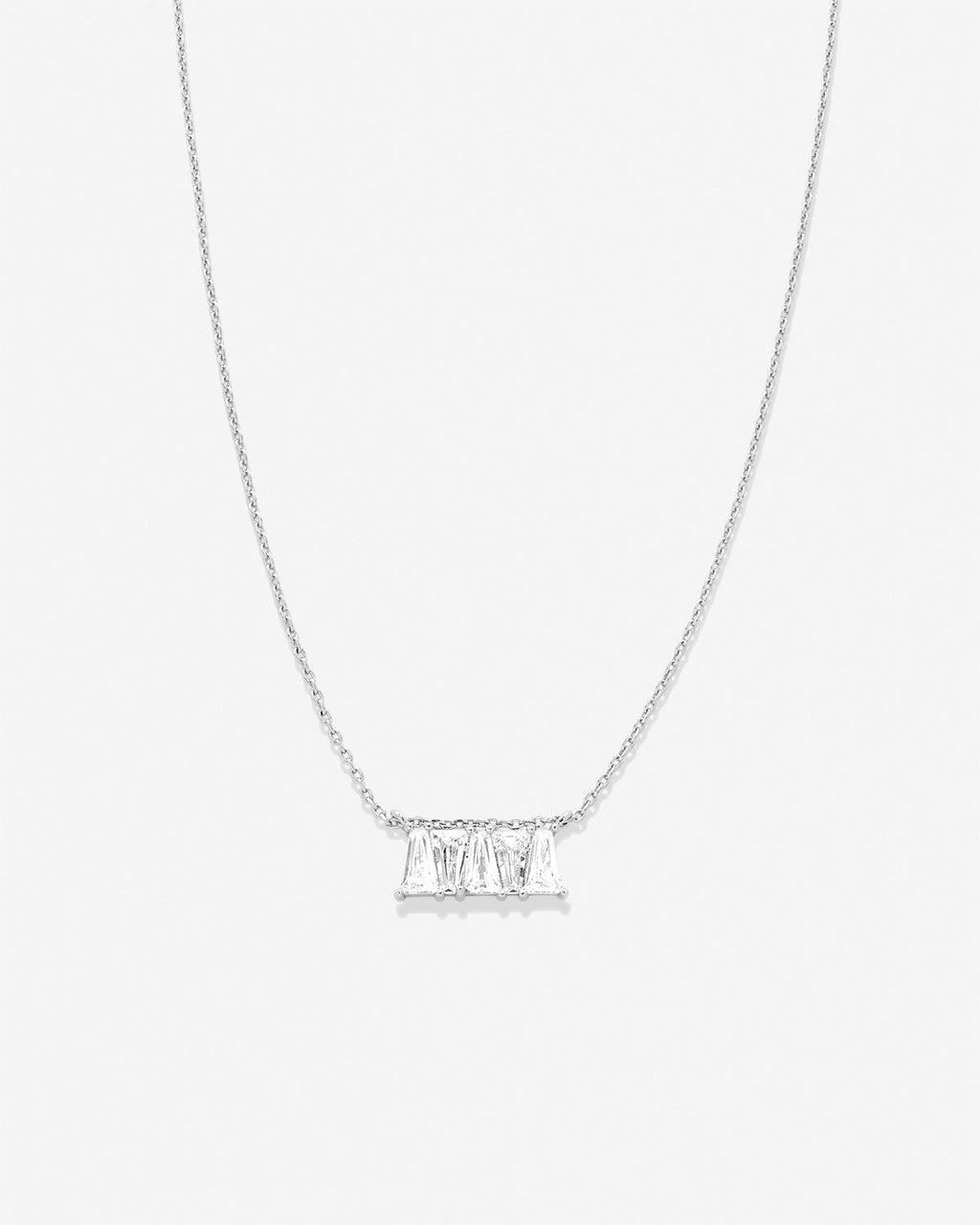Beautifully Broken Baguette Dainty Necklace