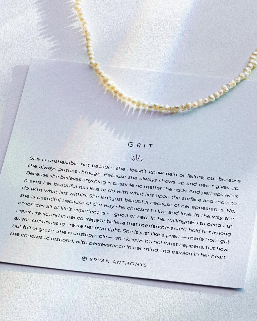 Grit Seed Pearl Necklace