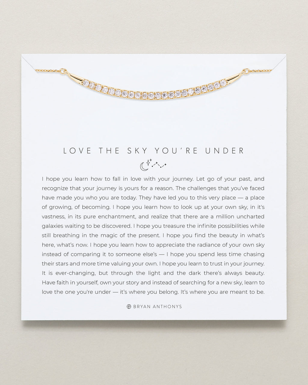 Love The Sky You're Under Pave Necklace
