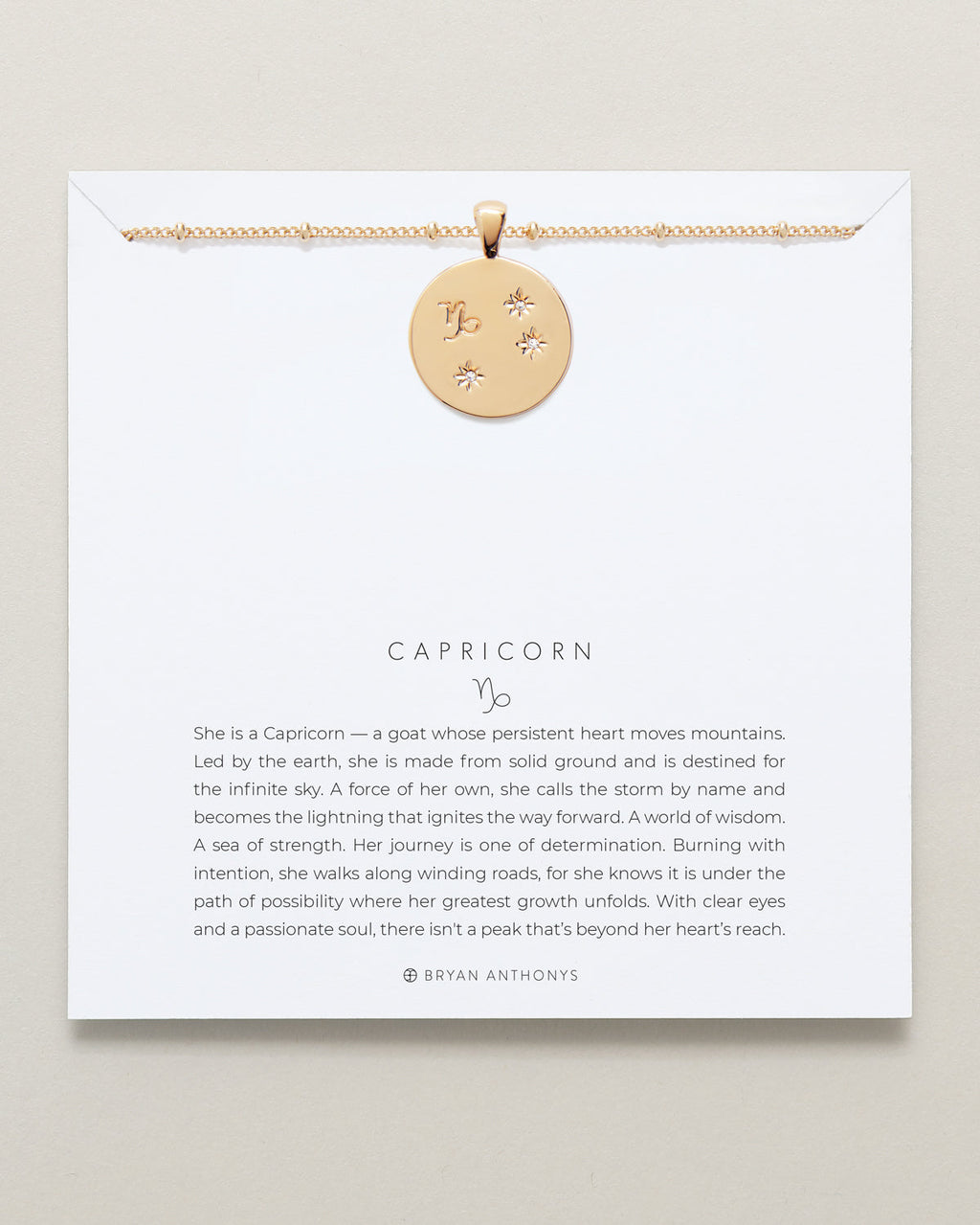 Capricorn — Zodiac Necklace