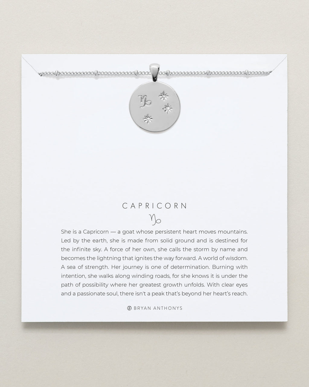 Capricorn — Zodiac Necklace