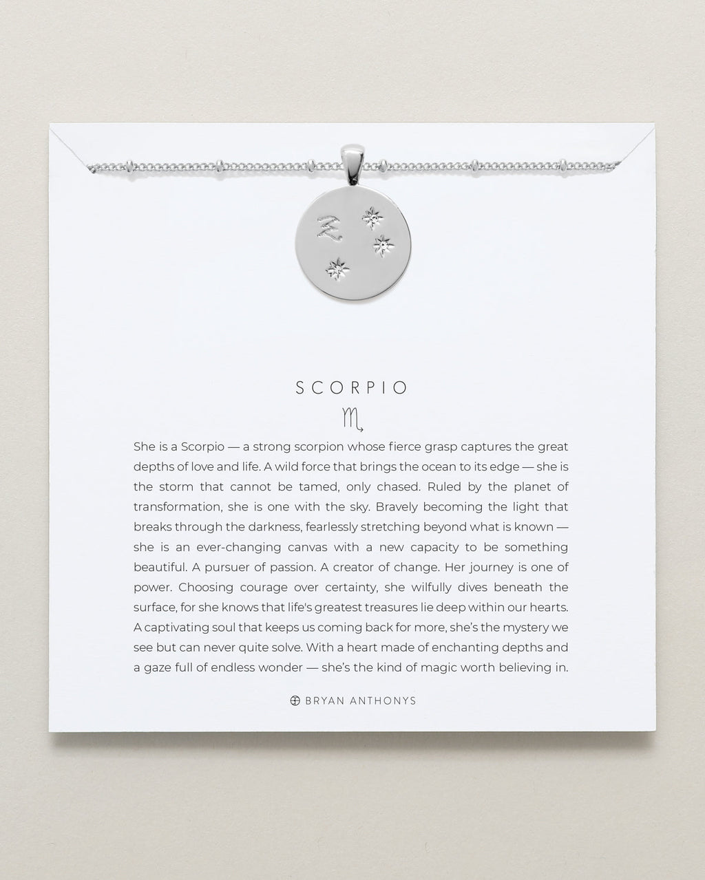 Scorpio — Zodiac Necklace