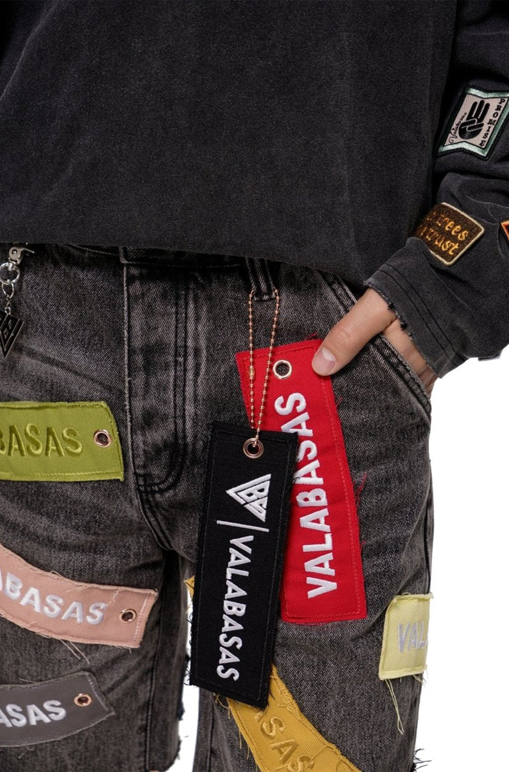 Valabasas Banner Shorts - Grey Wash