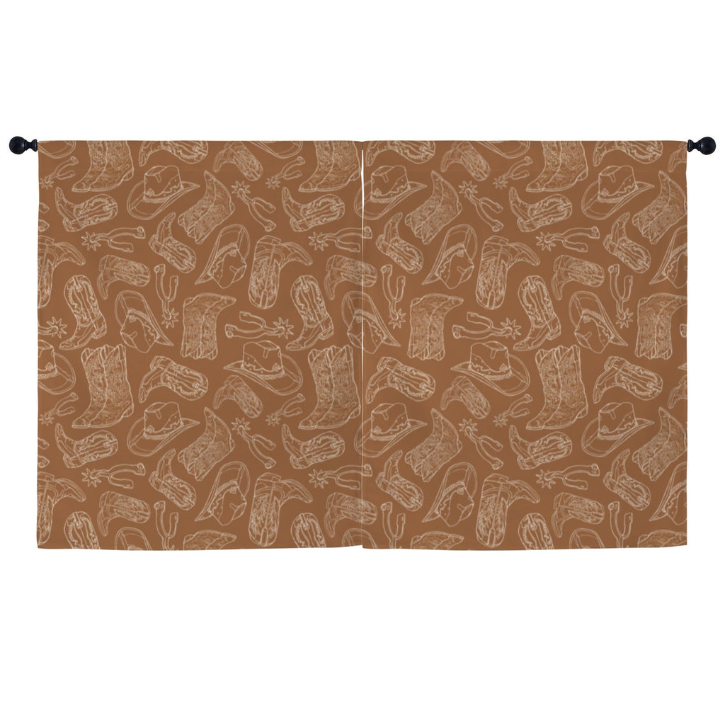 Western Print Curtains (52" x 63" ) Made in America
