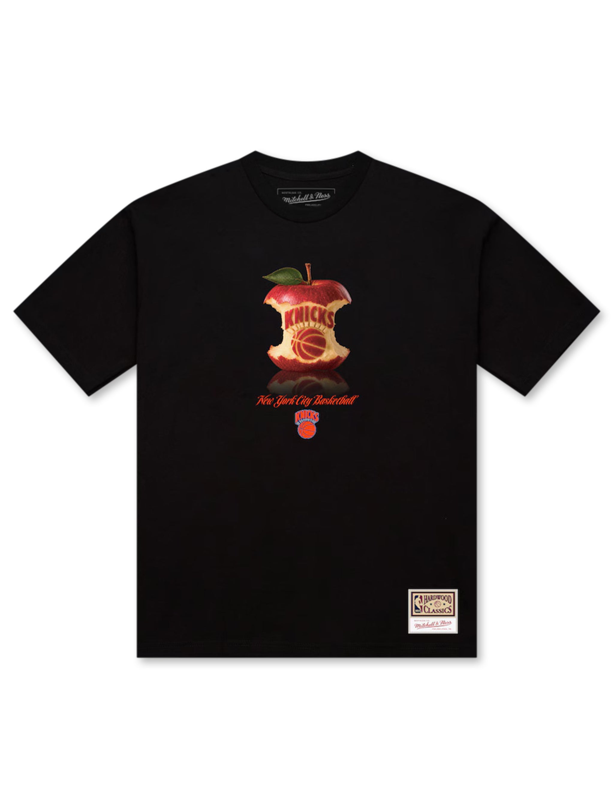 Mitchell & Ness Court Knicks Apple Tee - Black