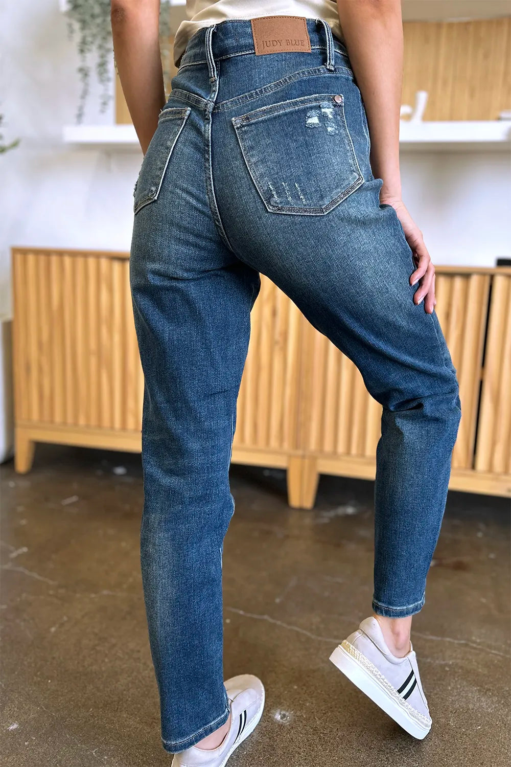 Garden Naked Judy Blue Full Size Tummy Control High Waist Slim Jeans