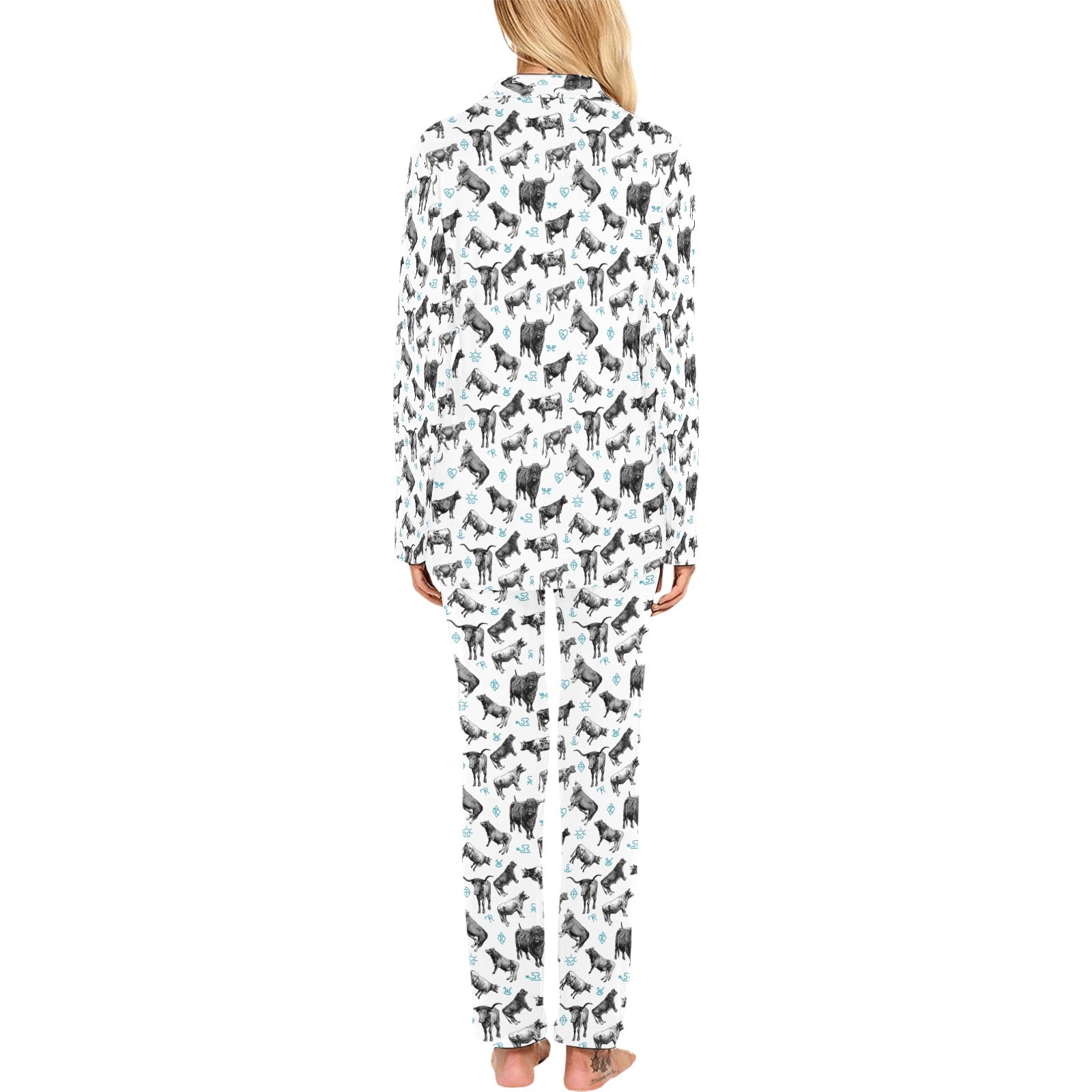Cattle and Brands Women's Western Pajama Set