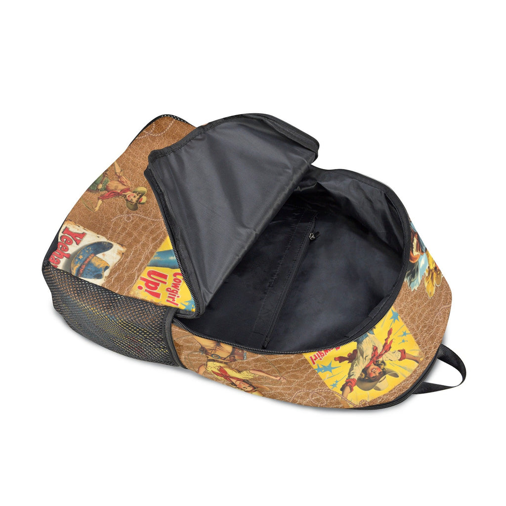 Vintage Cowgirl Collage Backpack