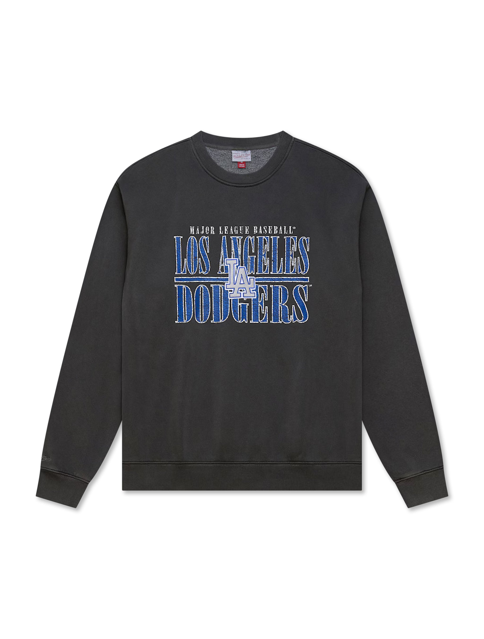 Mitchell & Ness Dodgers Downtown Fleece Crewneck - Black