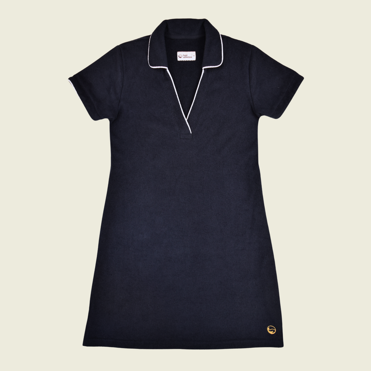 Navy Terry Cloth Polo Dress
