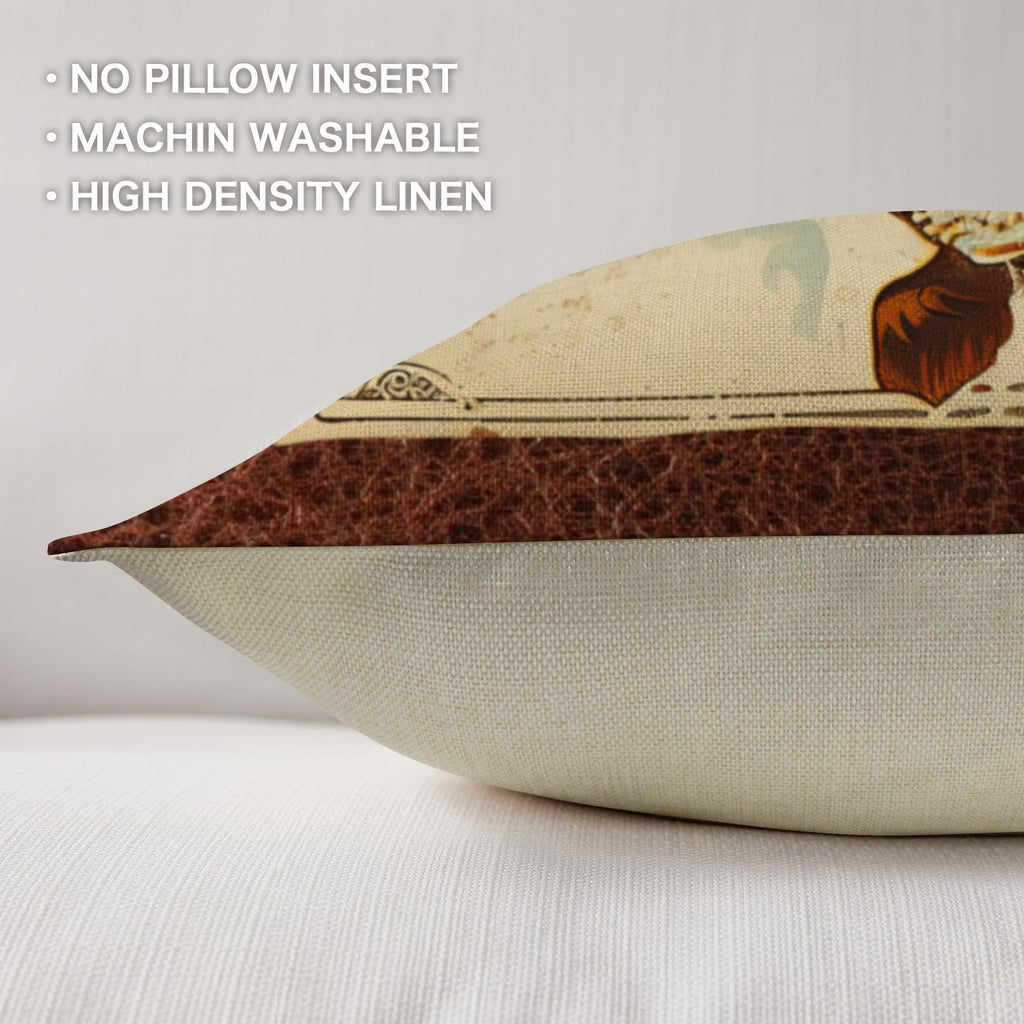 Vintage Cowboy Pillow Case Made in America