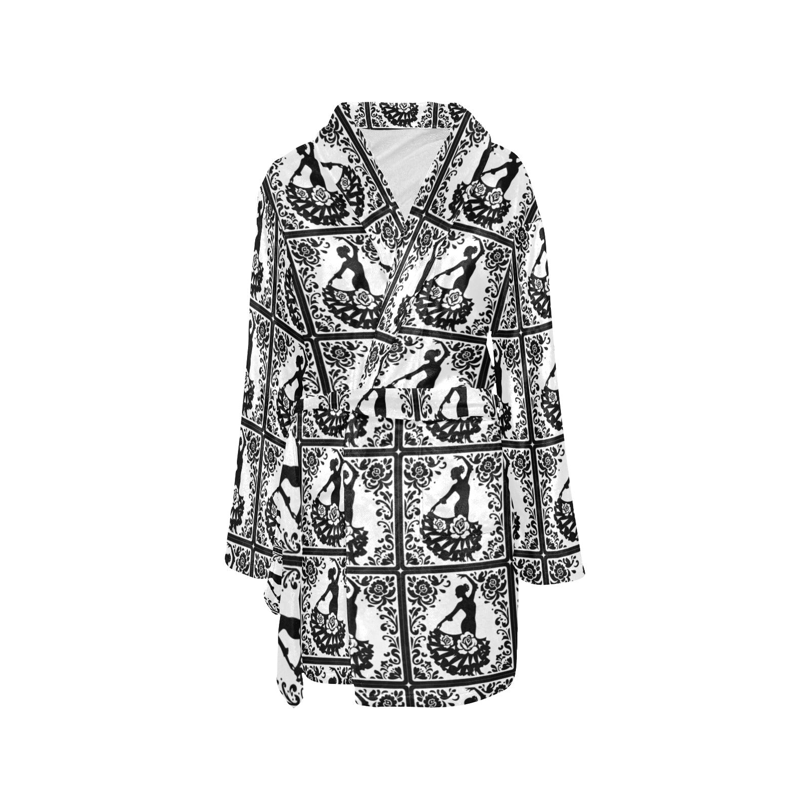 Colores de Mexico Flamenco Senorita Fleece Robe