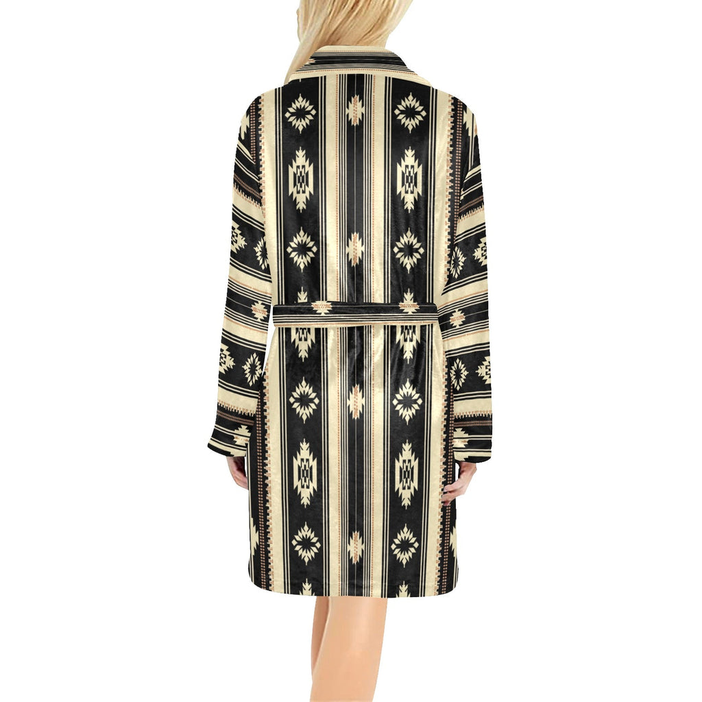 Colores de Mexico Santa Fe Aztec Western Cowgirl Fleece Robe