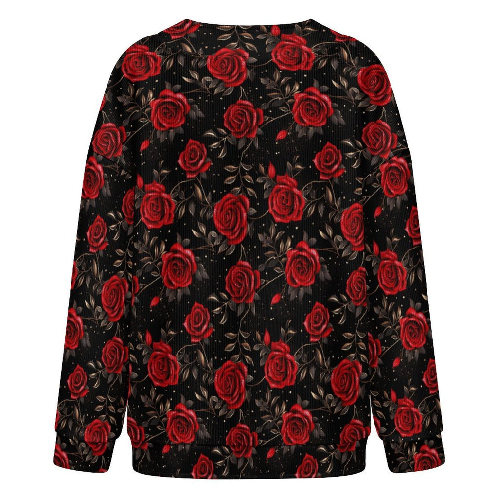 Colores de Mexico Romantic Roses Drop Shoulder Cardigan