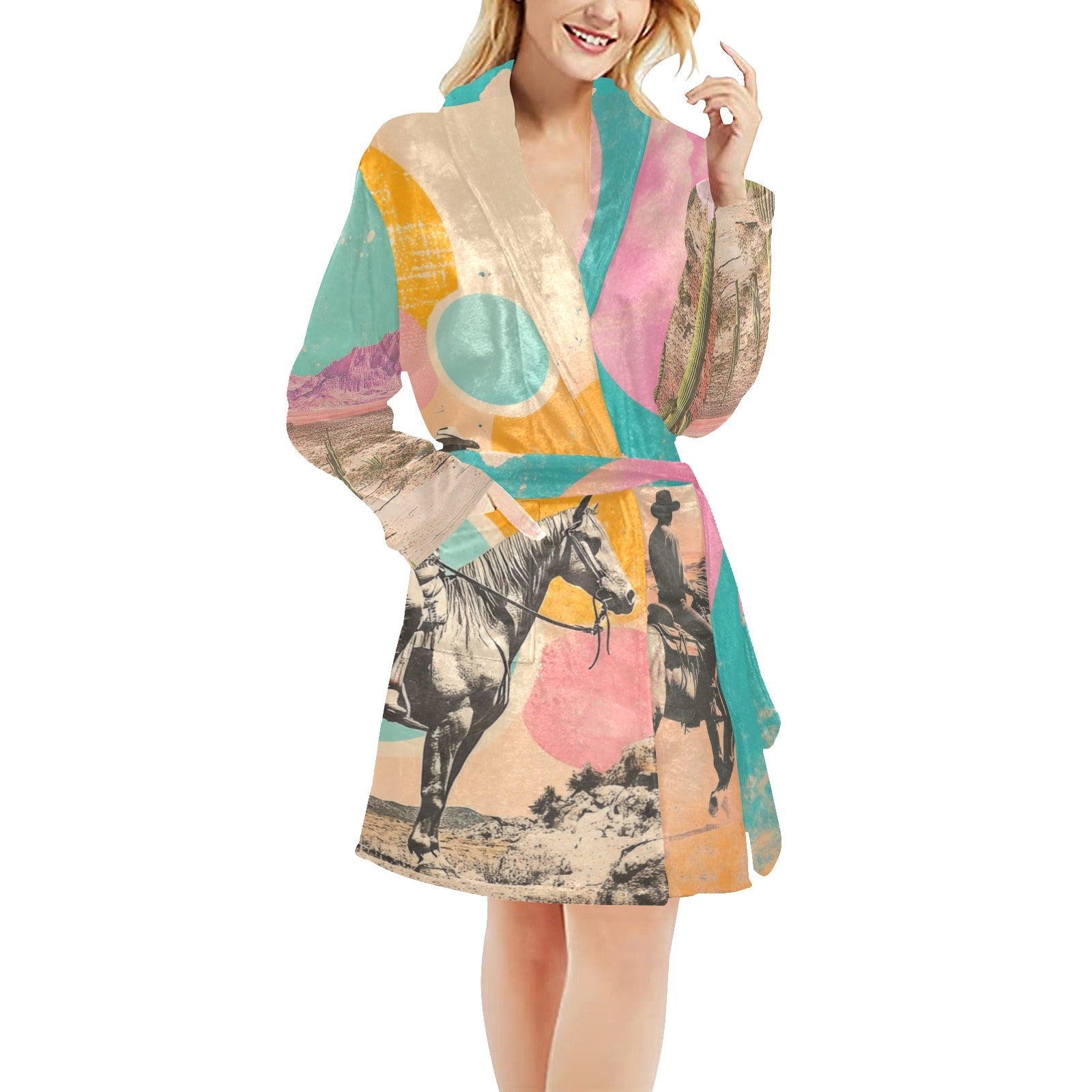 Baha Ranch Retro Pop Western Bath Robe By Baha Ranch Western Wear ...