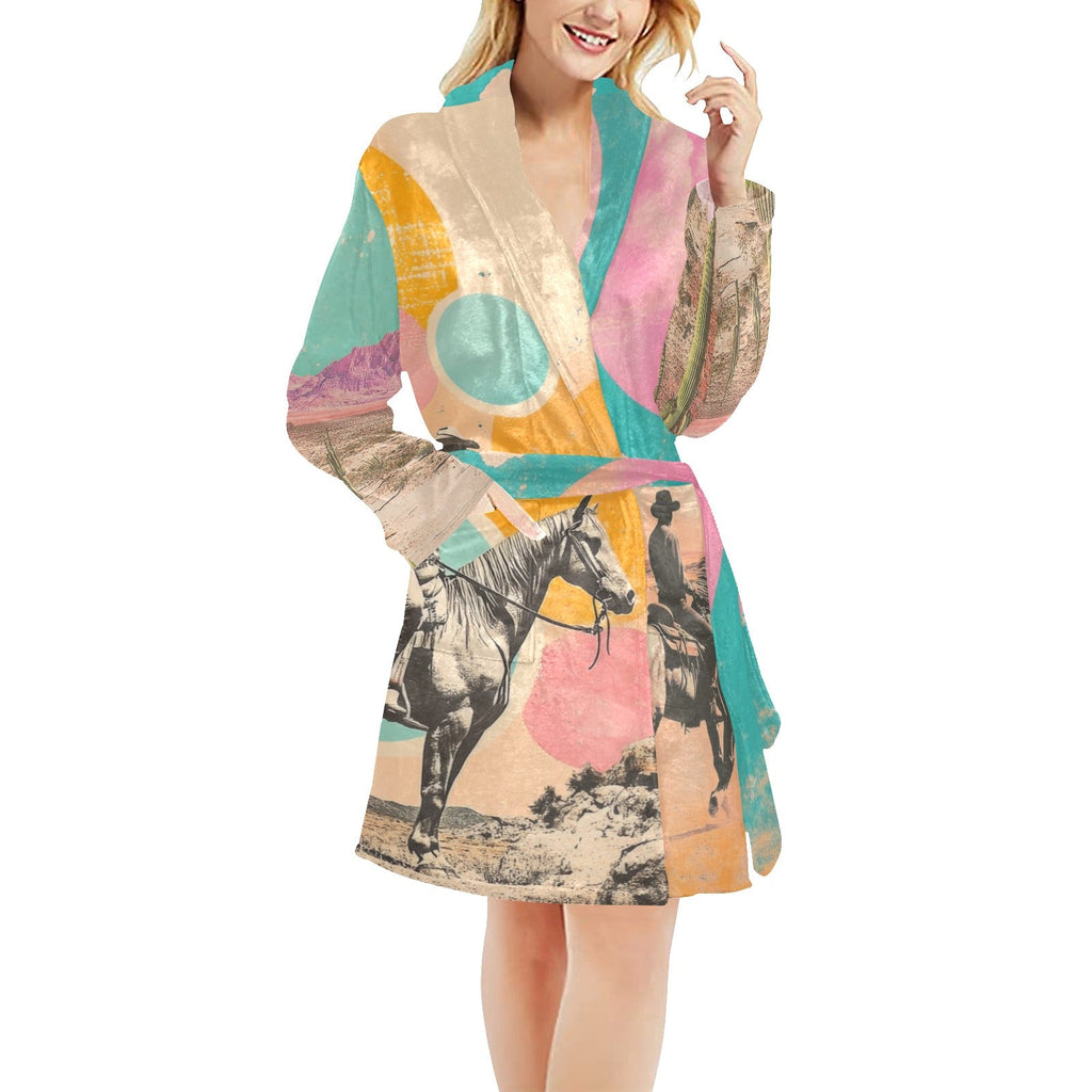 Baha Ranch Retro Pop Western Bath Robe