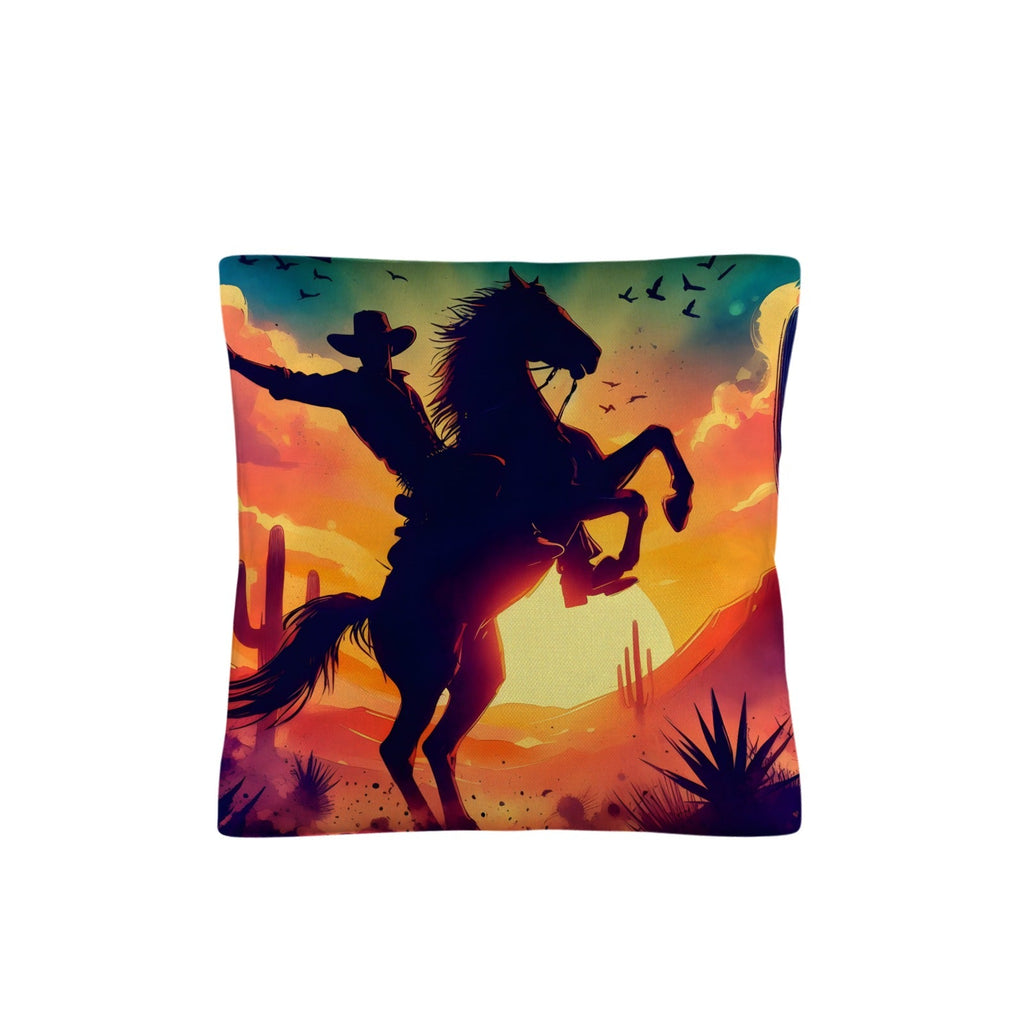 Sunset Cowboy Pillow Case Made in America