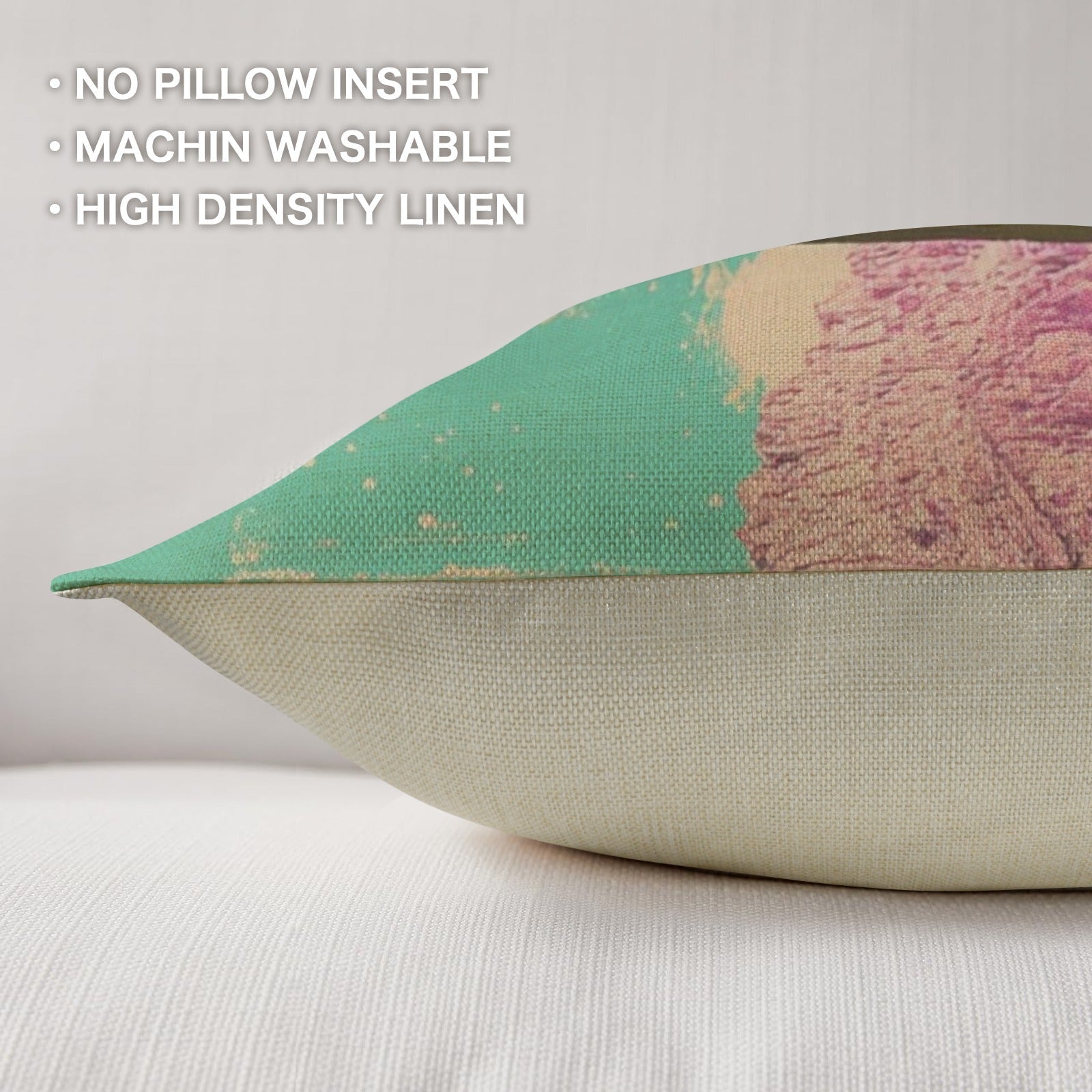 Baha Ranch Retro Pop Western Purple Mountain Desert Pillow Case Made in America