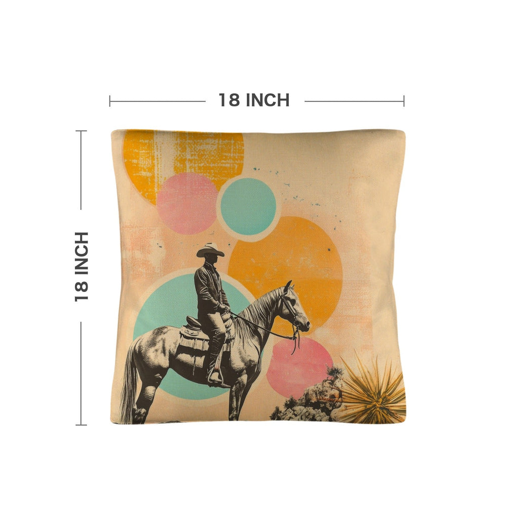 Baha Ranch Retro Pop Western Lost Cowboy Pillow Case Made in America