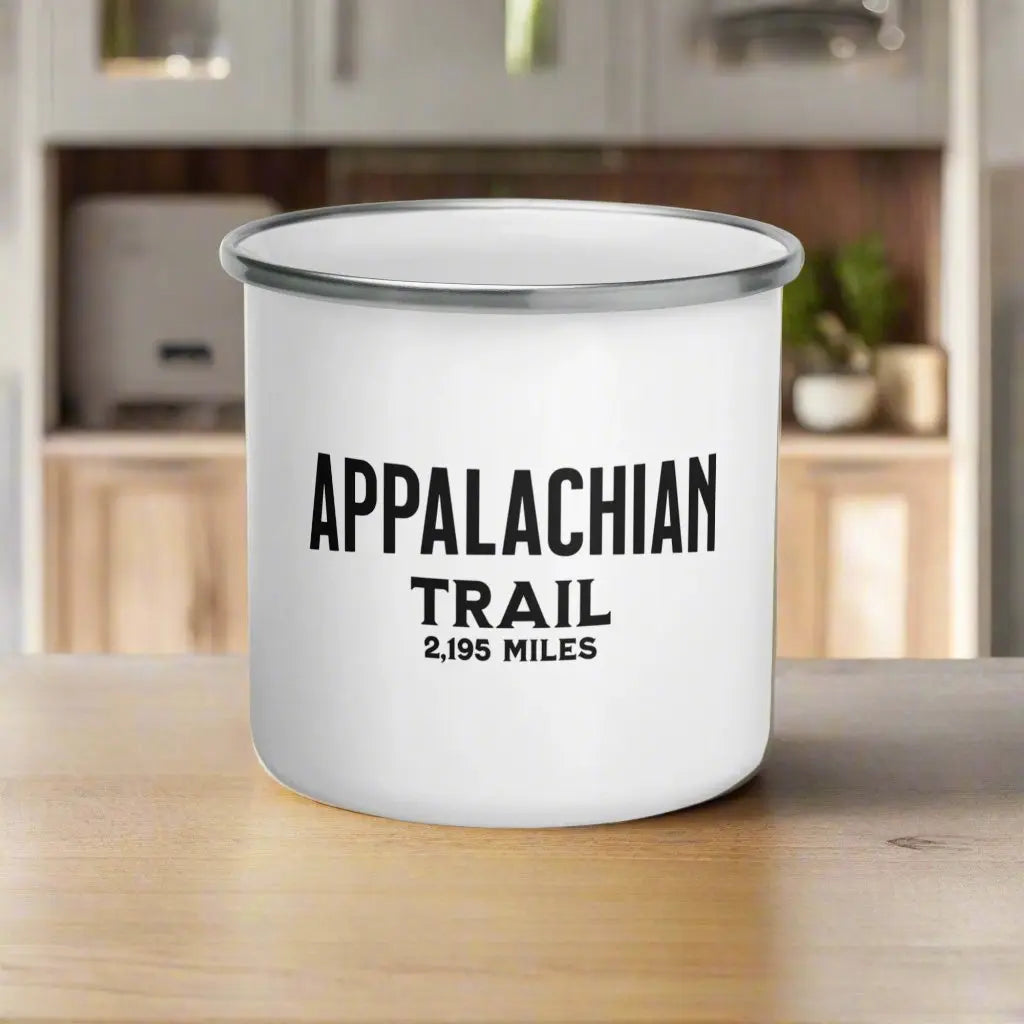 Appalachian National Scenic Trail Enamel AT Camp Mug Evening Blaze