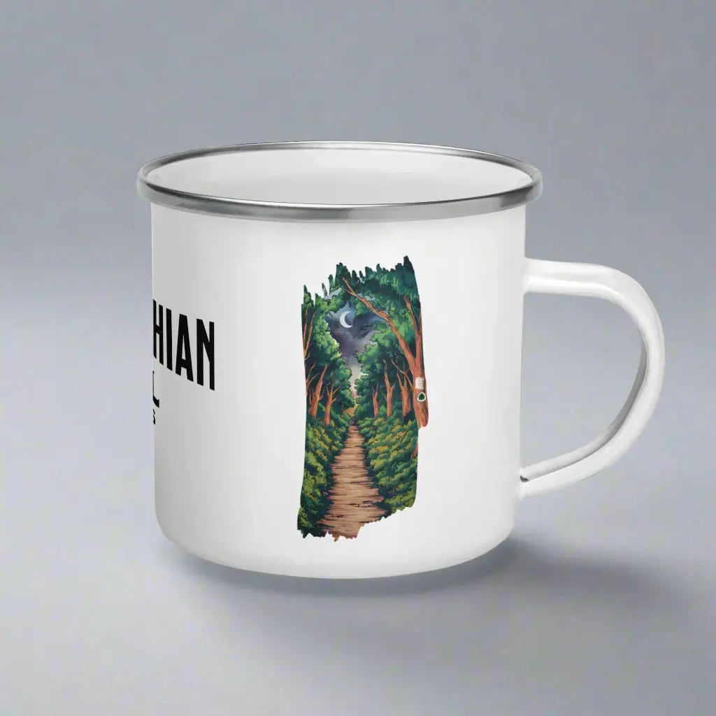 Appalachian National Scenic Trail Enamel AT Camp Mug Evening Blaze