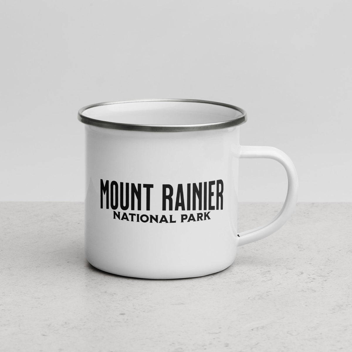 Mount Rainier National Park Durable Enamel Camp Mug