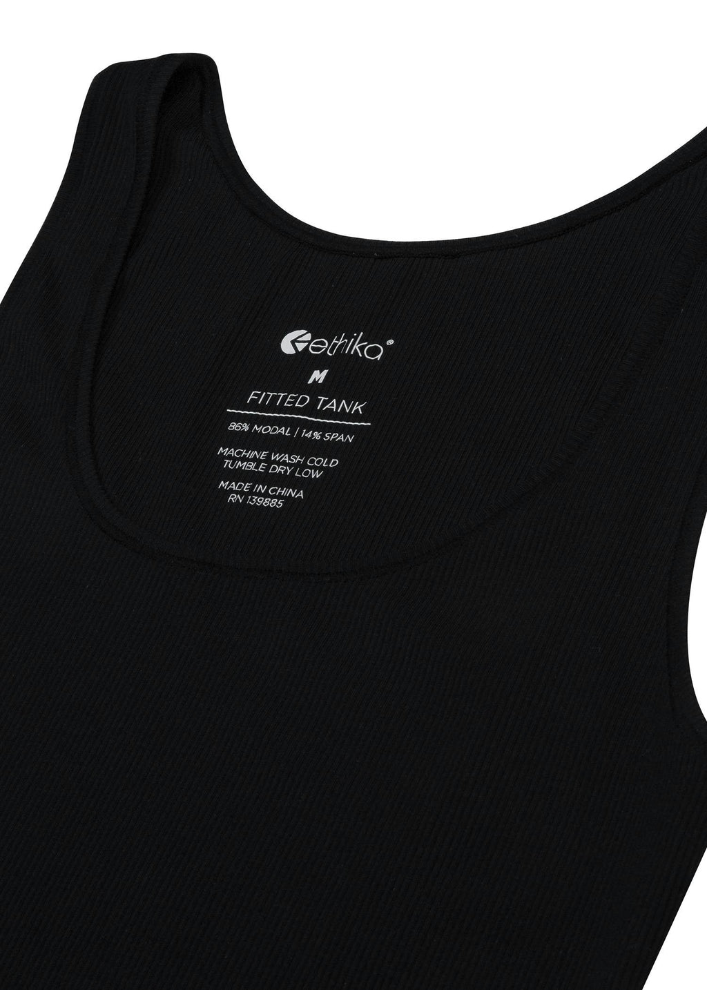 Black | Women's Ribbed Crop Tank