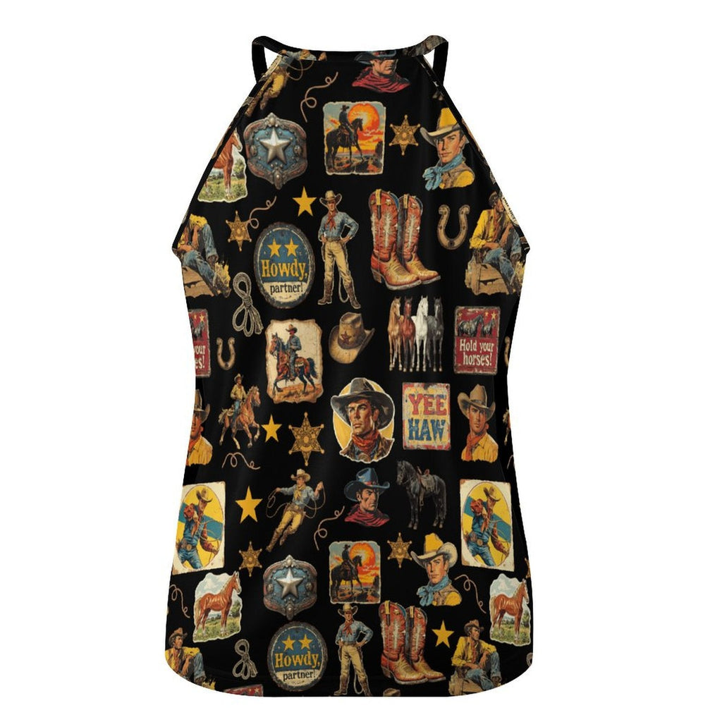 Vintage Cowboy Collage Tank Top