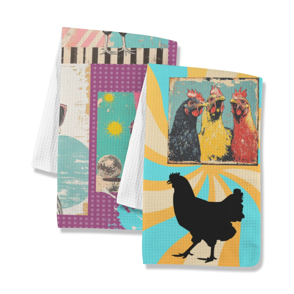 Baha Ranch Set of 2 Chicken Days Kitchen Towels Made in America