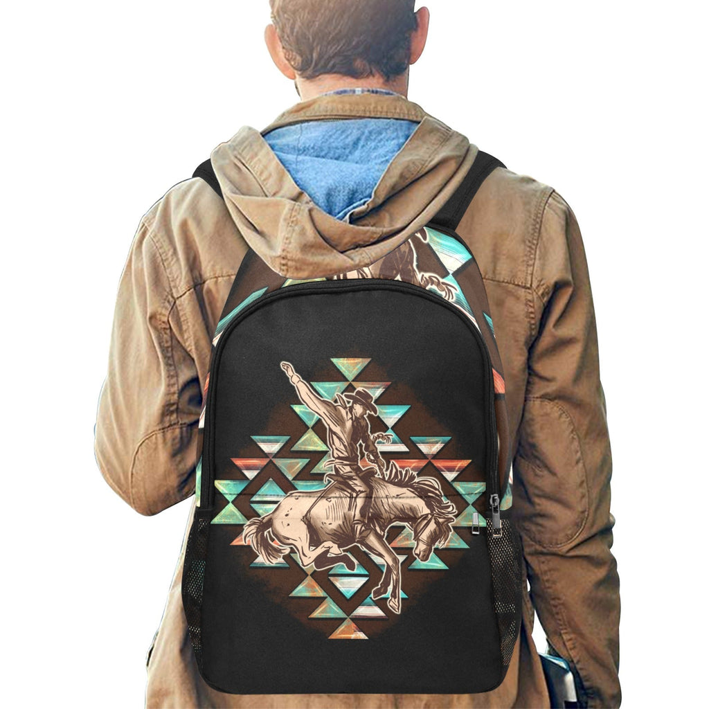 Bull Rider Backpack Aztec Rodeo Cowboy Backpack By Baha Ranch Western Wear | ArdenWear