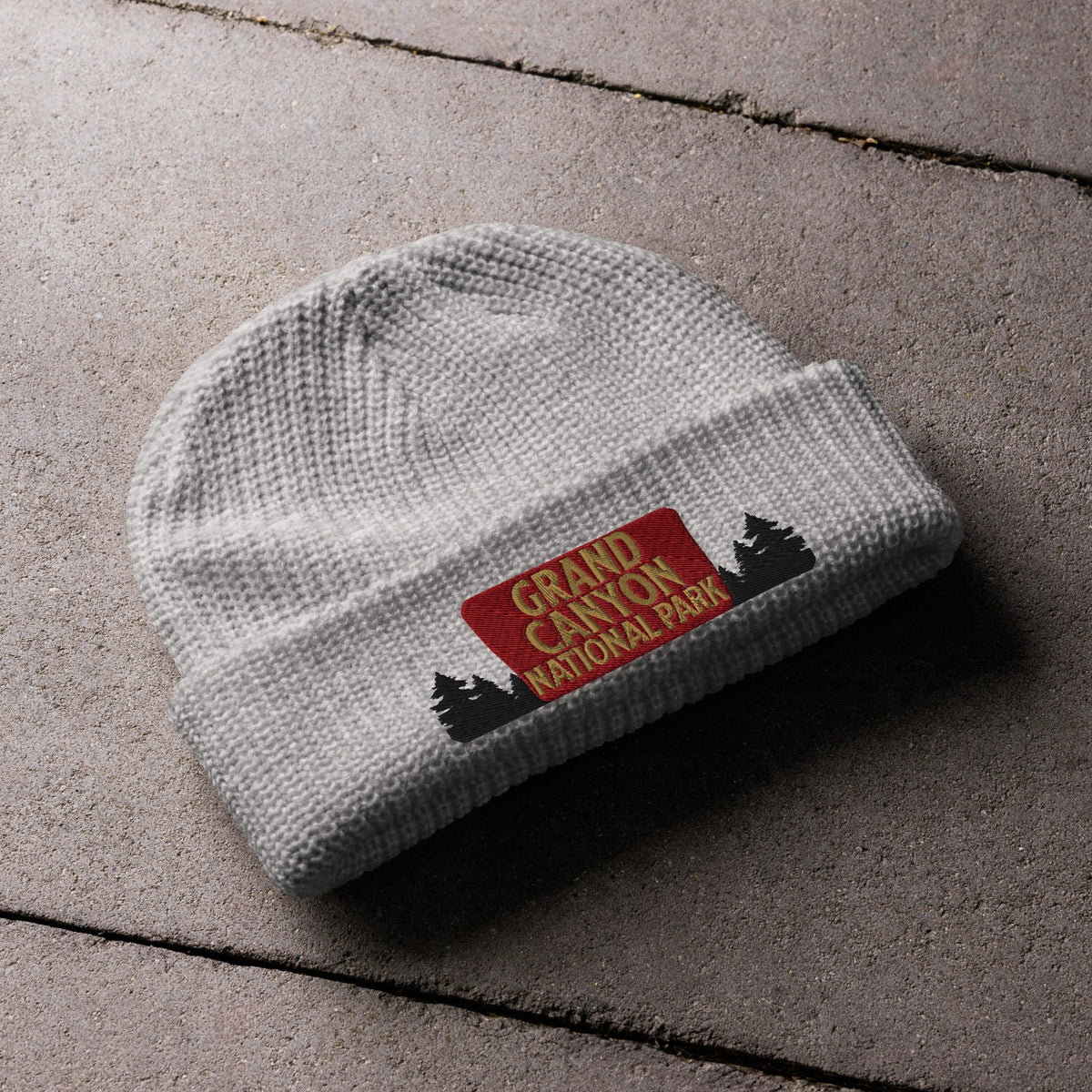 Grand Canyon National Park Sign Embroidered Beanie