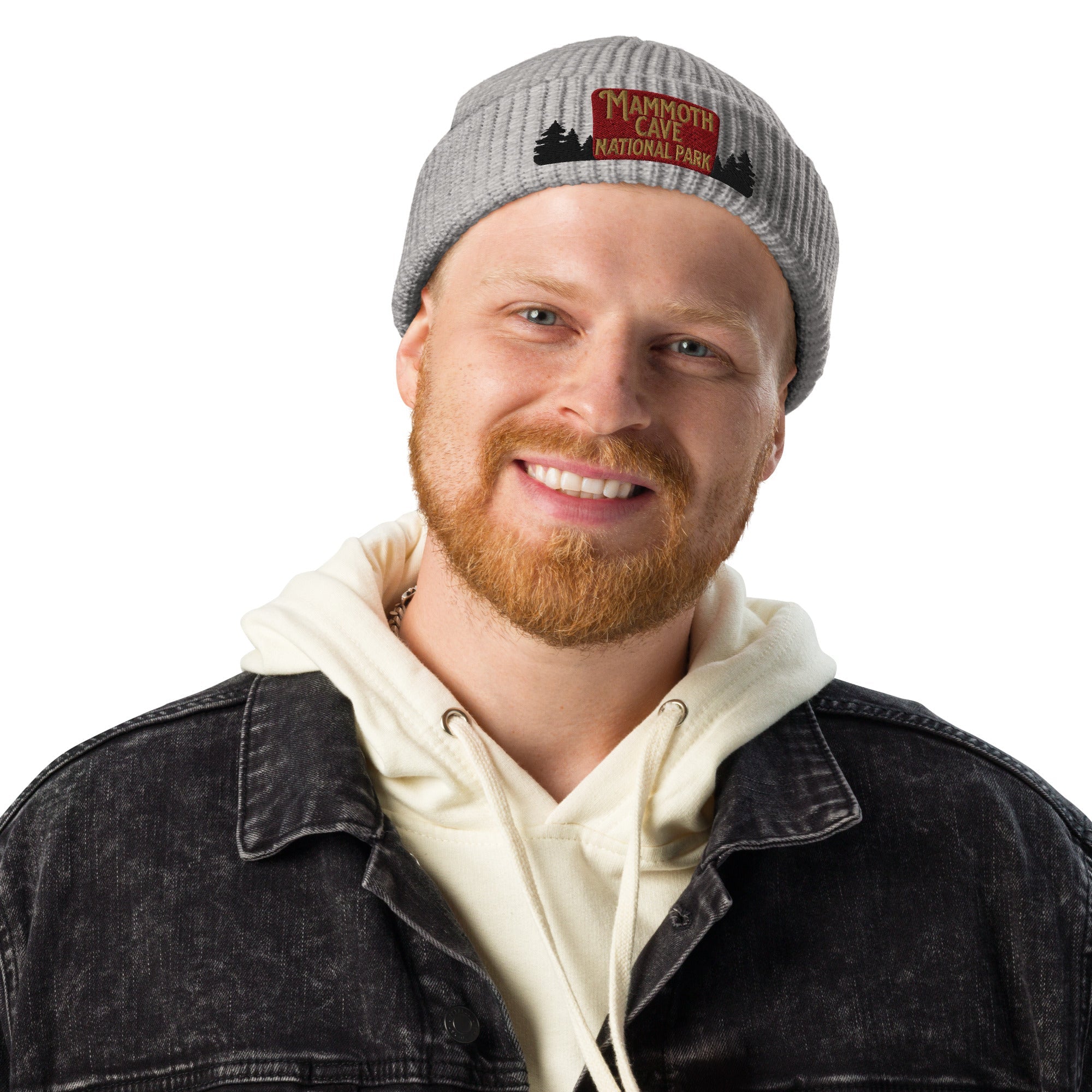 Mammoth Cave National Park Sign Embroidered Beanie