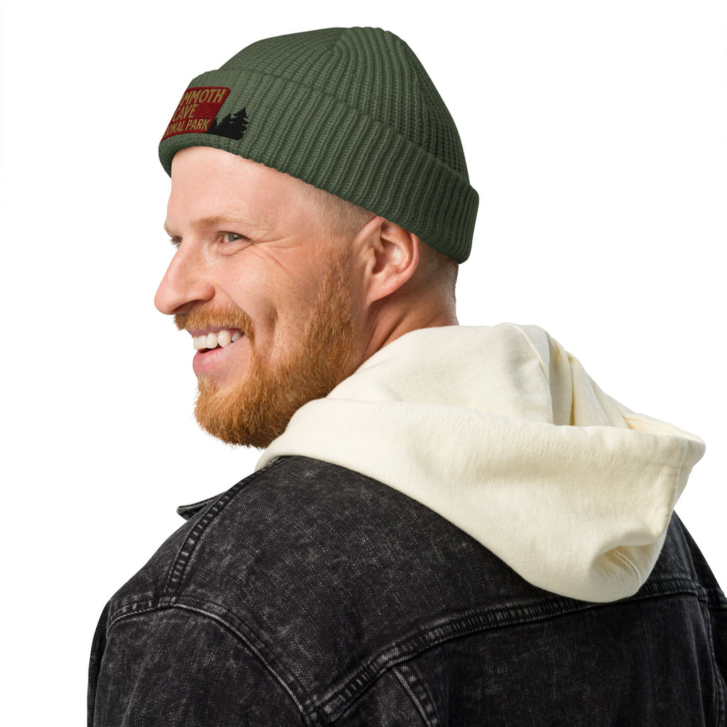 Mammoth Cave National Park Sign Embroidered Beanie
